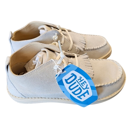 Hey Dude Wendy Mid Elevated Booties Ivory Womens NEW Size 7 - Picture 6 of 6